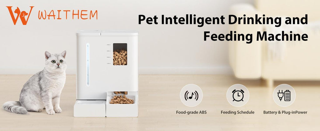 WiFi Smart Pet Feeder & Waterer 2-in-1 Set - App-Controlled Automatic Dispenser