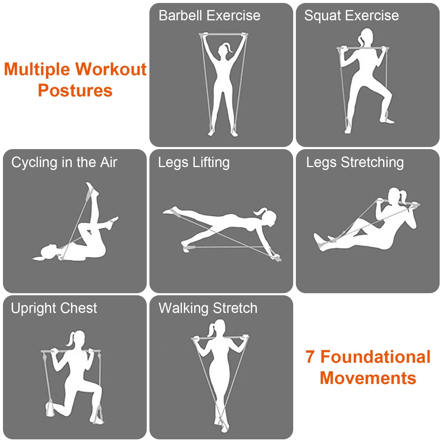 100LBS / 180LBS Pilates Bar Kit & Multifunctional Yoga Toning Exercise Set | Lymiu