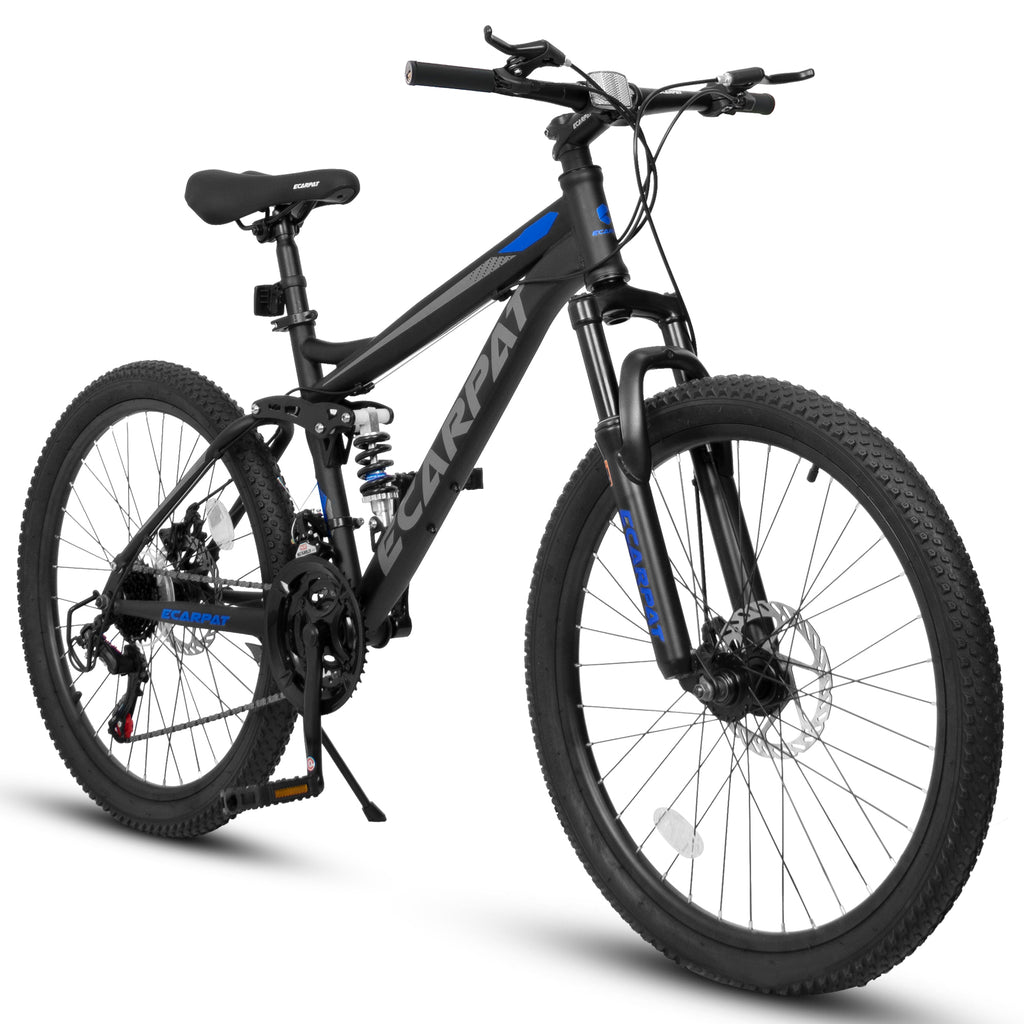 26-Inch Full Suspension Mountain Bike – 21-Speed MTB with Dual Disc Brakes