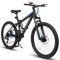 26-Inch Full Suspension Mountain Bike – 21-Speed MTB with Dual Disc Brakes