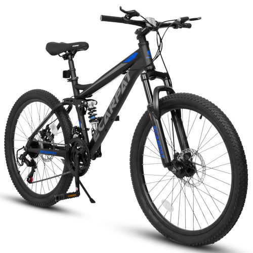 26-Inch Full Suspension Mountain Bike – 21-Speed MTB with Dual Disc Brakes