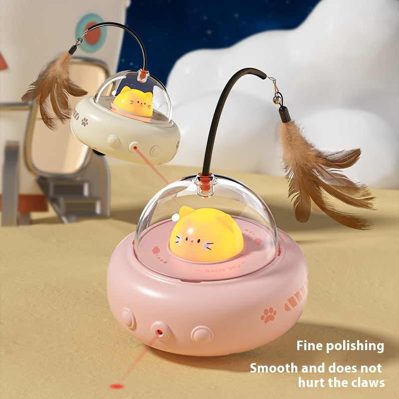 Interactive Feather Teaser & Pet Training Toy-lymiu