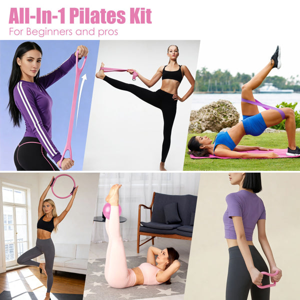 14-Piece All-in-One Pilates Kit & Full-Body Home Workout Equipment Set | Lymiu