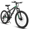 24-Inch Full Suspension Mountain Bike – 21-Speed MTB with Dual Disc Brakes-lymiu
