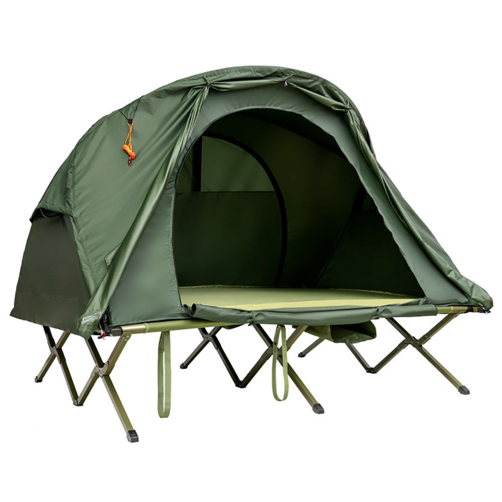 2-Person Outdoor Camping Tent with External Cover & Self-Inflating Air Mattress | Lymiu
