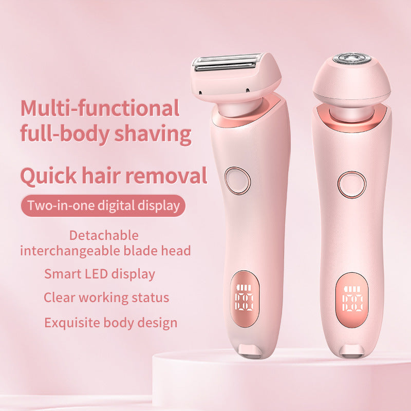 2-in-1 USB Rechargeable Hair Removal Epilator & Body Shaver for Women
