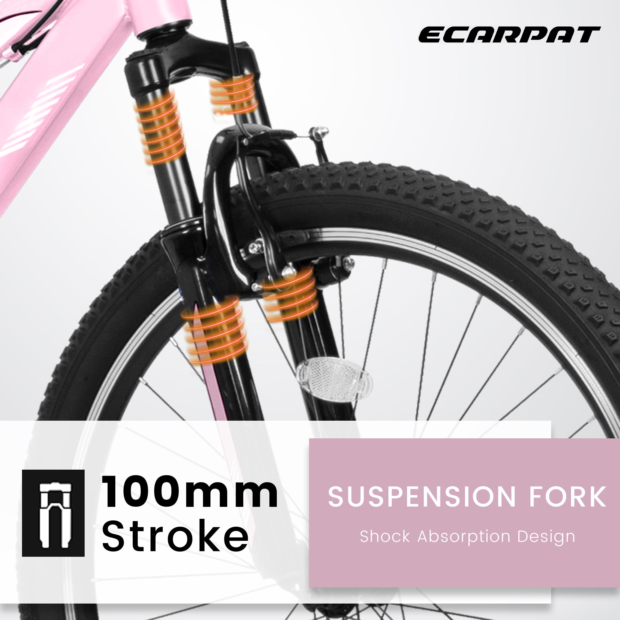 24/26-Inch Mountain Bike – 21-Speed All-Terrain MTB with Front Suspension - Lymiu