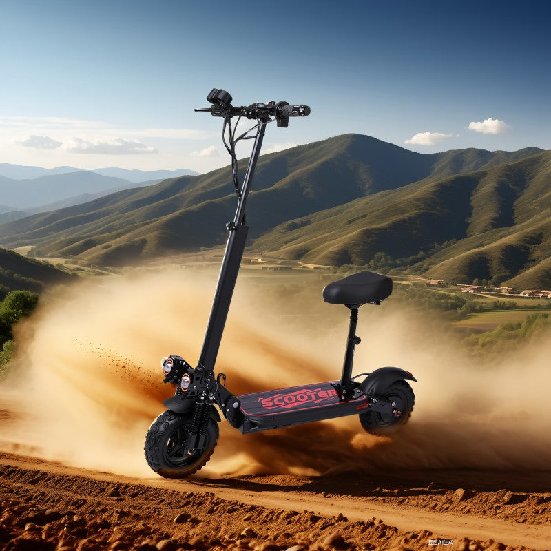 Anluosen D02 Pro E-Scooter: 1200W Dual-Suspension Off-Road Scooter, 55km/h- lymiu