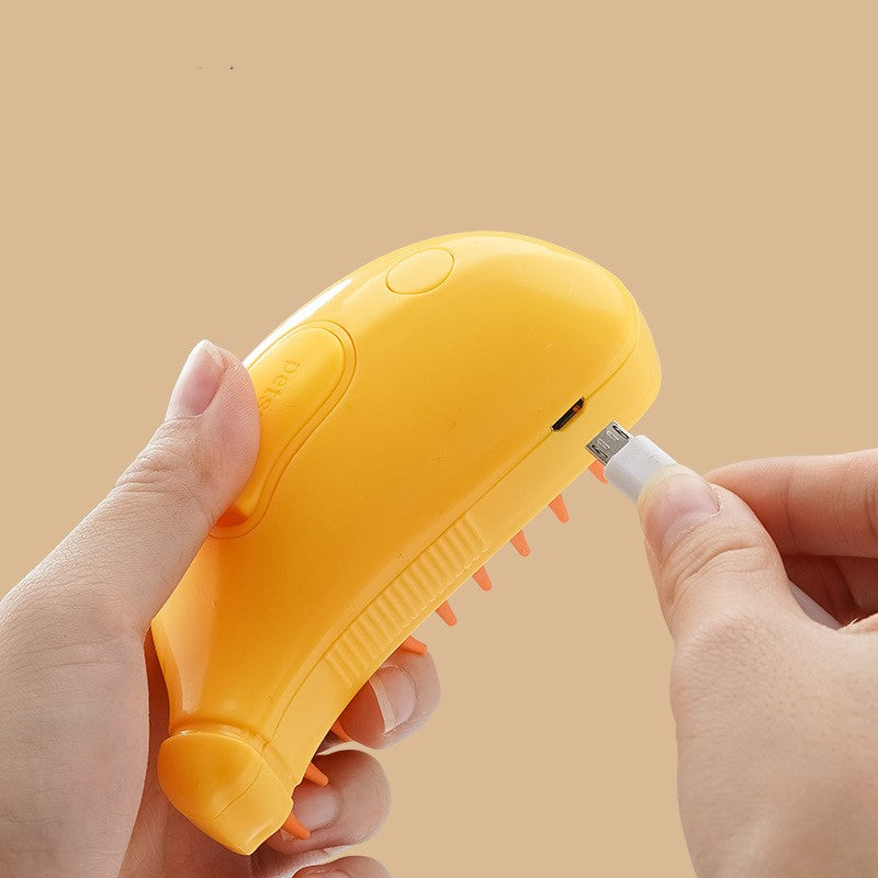 3-in-1 Pet Steam Brush - Steamy Spray Cat & Dog Grooming Comb | LYMIU