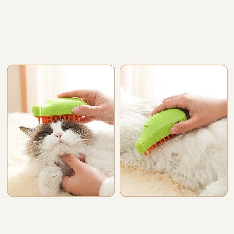 3-in-1 Pet Steam Brush - Steamy Spray Cat & Dog Grooming Comb | LYMIU