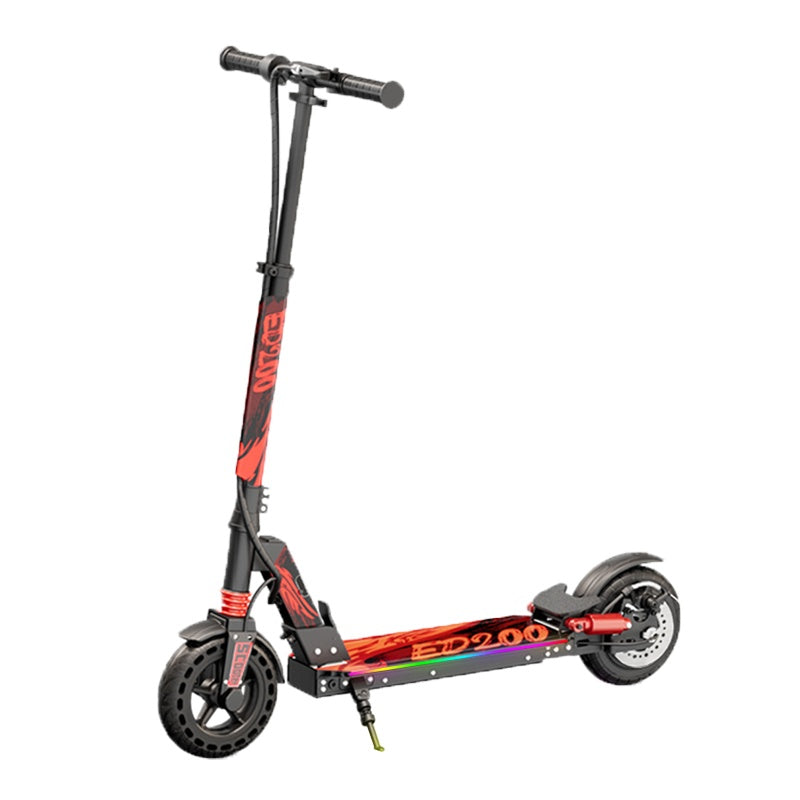 ED200 Electric Scooter for Teens - 200W Foldable E-Scooter with 15.5 MPH Max Speed-lymiu
