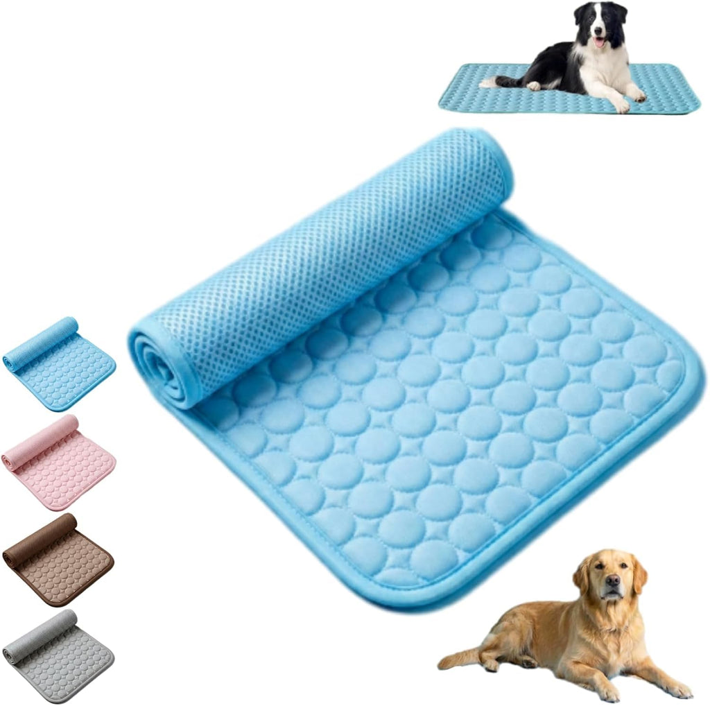 Breathable Pet Ice Silk Cooling Pad & Anti-Slip Summer Dog Bed Mat-lymiu