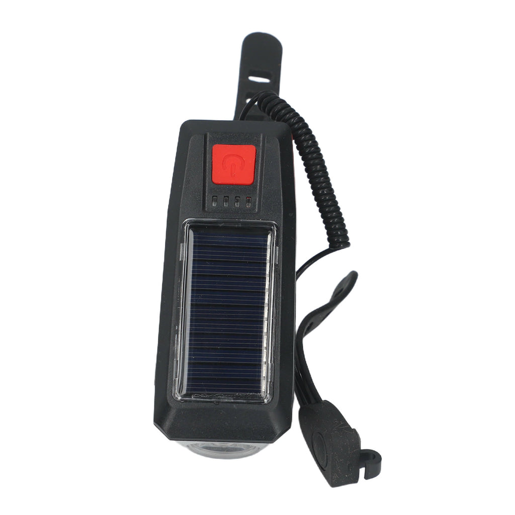 Solar Power Bike Light And Horn Rechargeable For Night Riding-lymiu