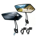 Bicycle Rearview Mirrors | Rotatable Wide-Angle MTB & E-Bike Handlebar Mirrors (1 Pair, Black)