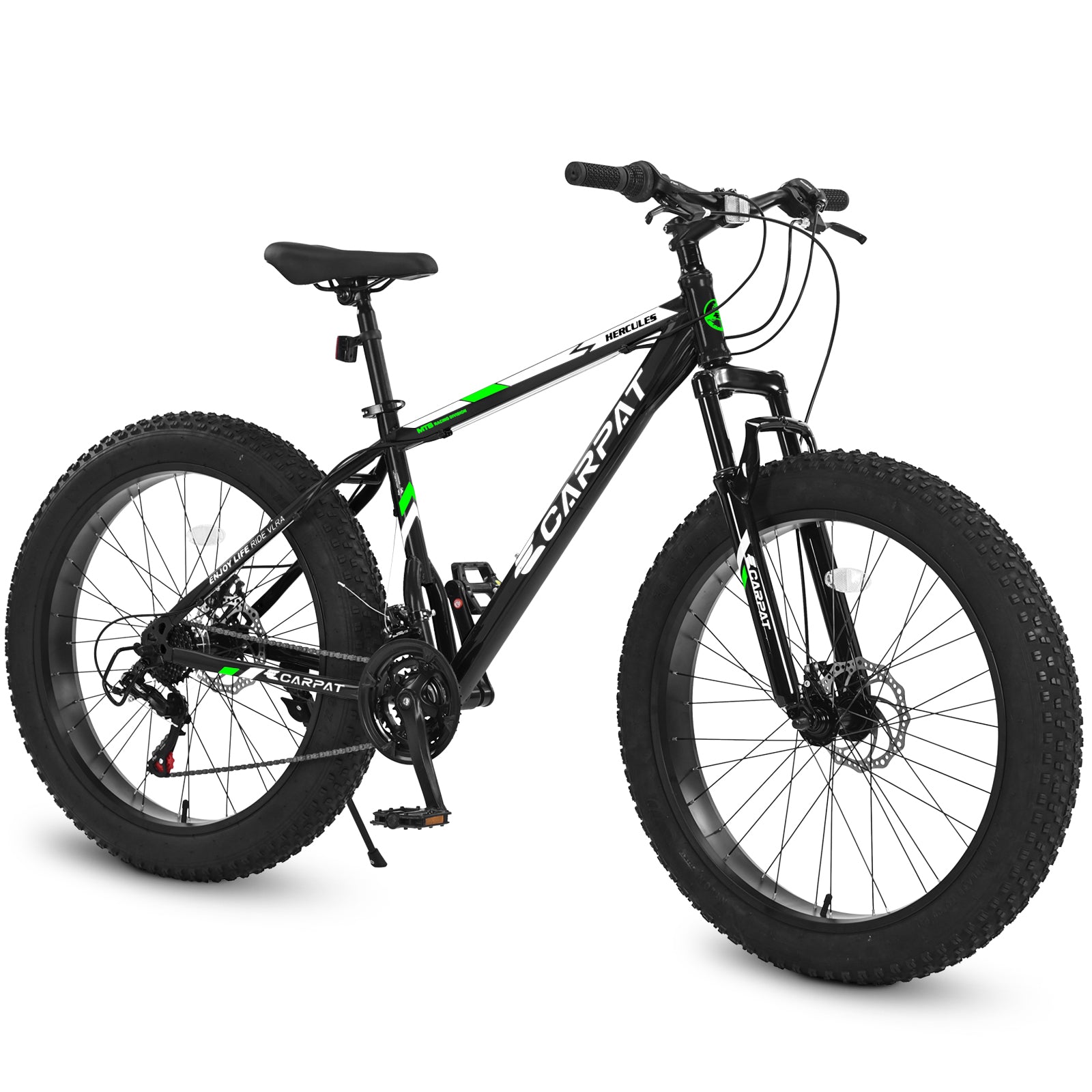 Elecony 26-Inch 21-Speed Fat Tire Mountain Bike, Dual Disc Brake-lymiu