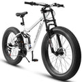 A26309 26-Inch Full-Suspension Fat Tire Mountain Bike, 21-Speed-Lymiu