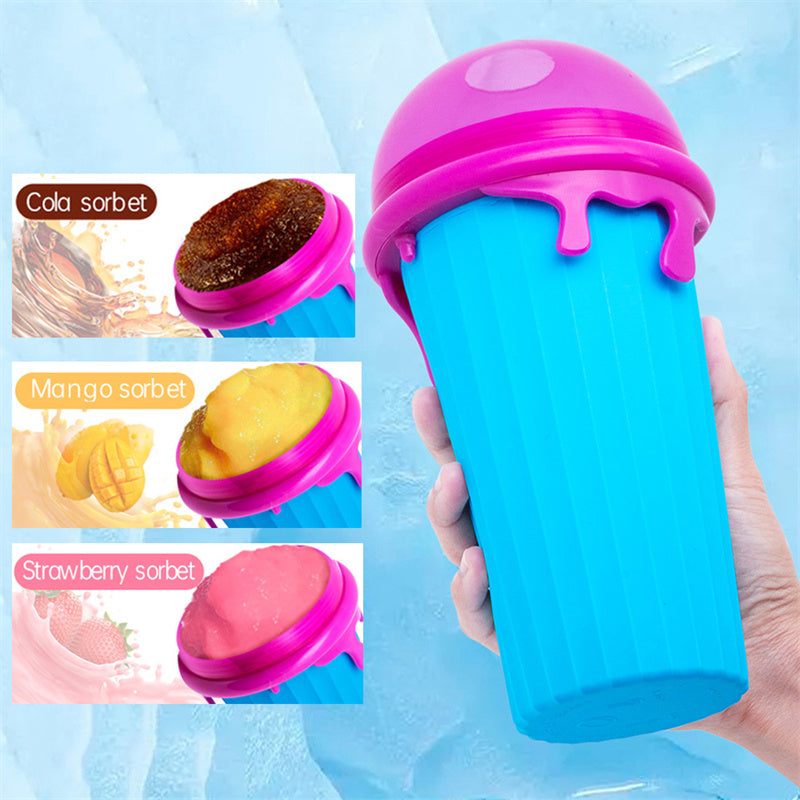 500ml Magic Slushy Maker Cup - Quick-Frozen Smoothie & Ice Cream Squeeze Bottle