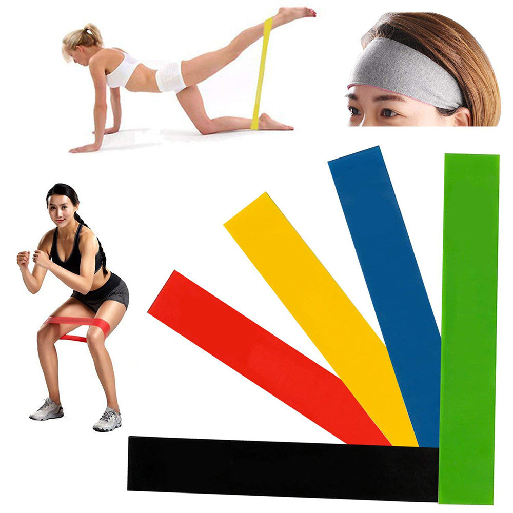 5-Level Resistance Rubber Bands & Yoga Training Elastic Bands Set | Lymiu