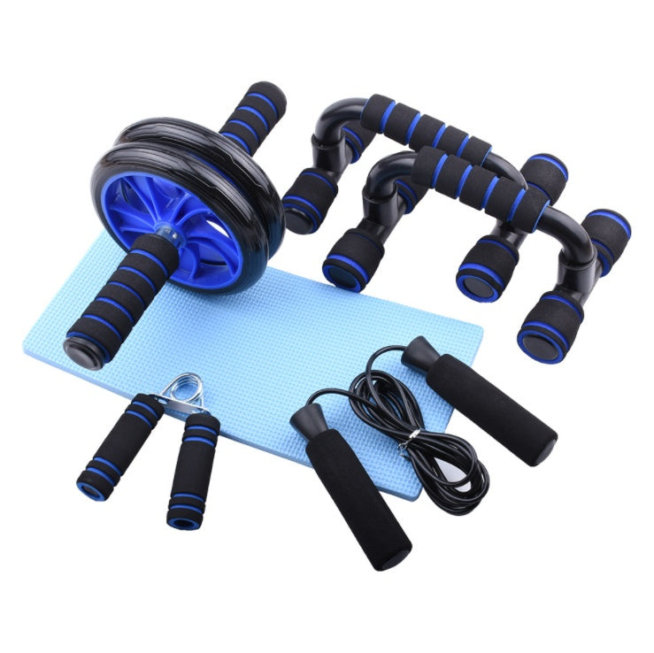 5-in-1 Home Sports & Fitness Equipment Set with Ab Roller & Push-Up Bars | Lymiu