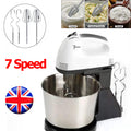 7-Speed Electric Stand Mixer & Food Blender - Compact Kitchen Dough & Cake Beater