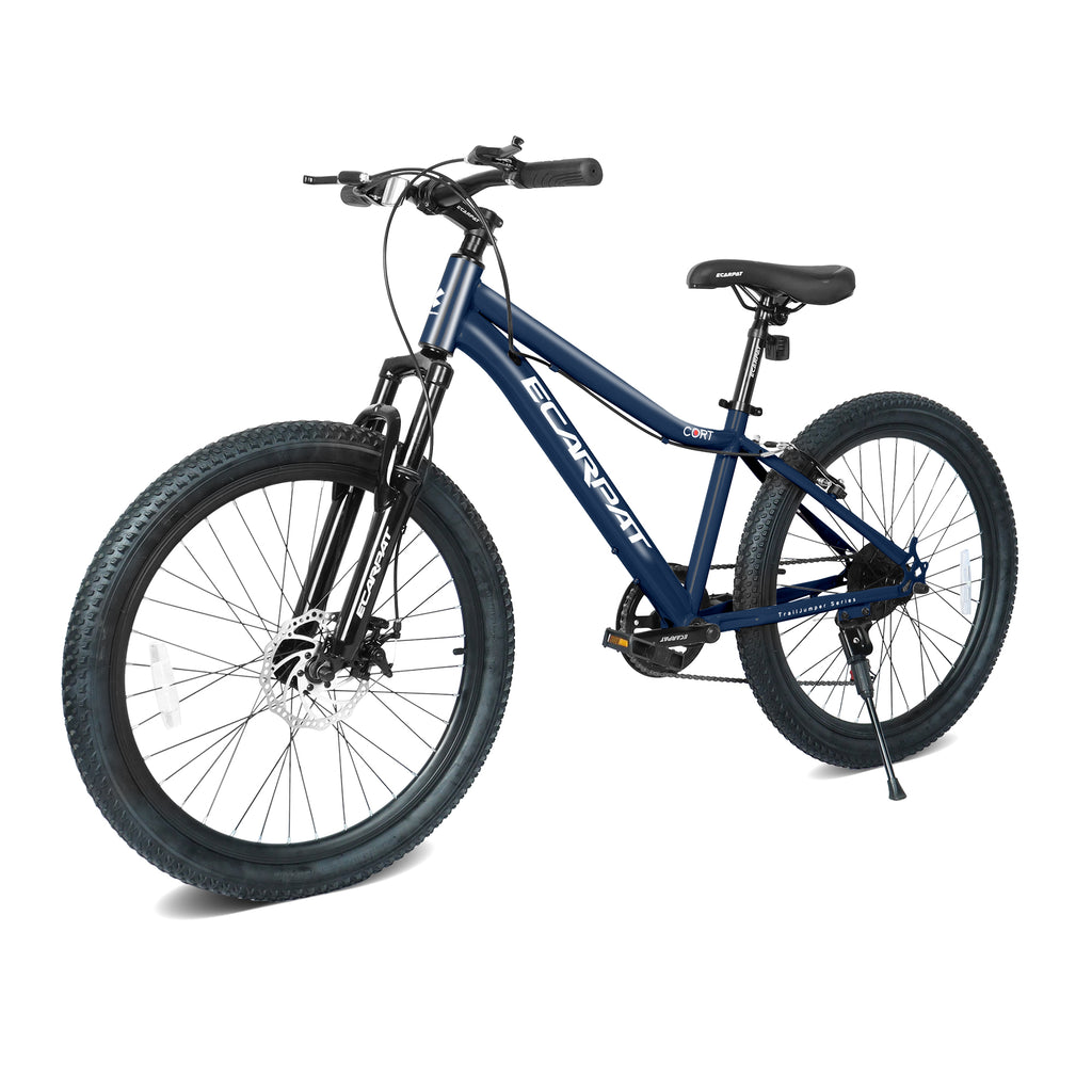 24-Inch 7-Speed Youth Mountain Bike, Front Suspension-lymiu