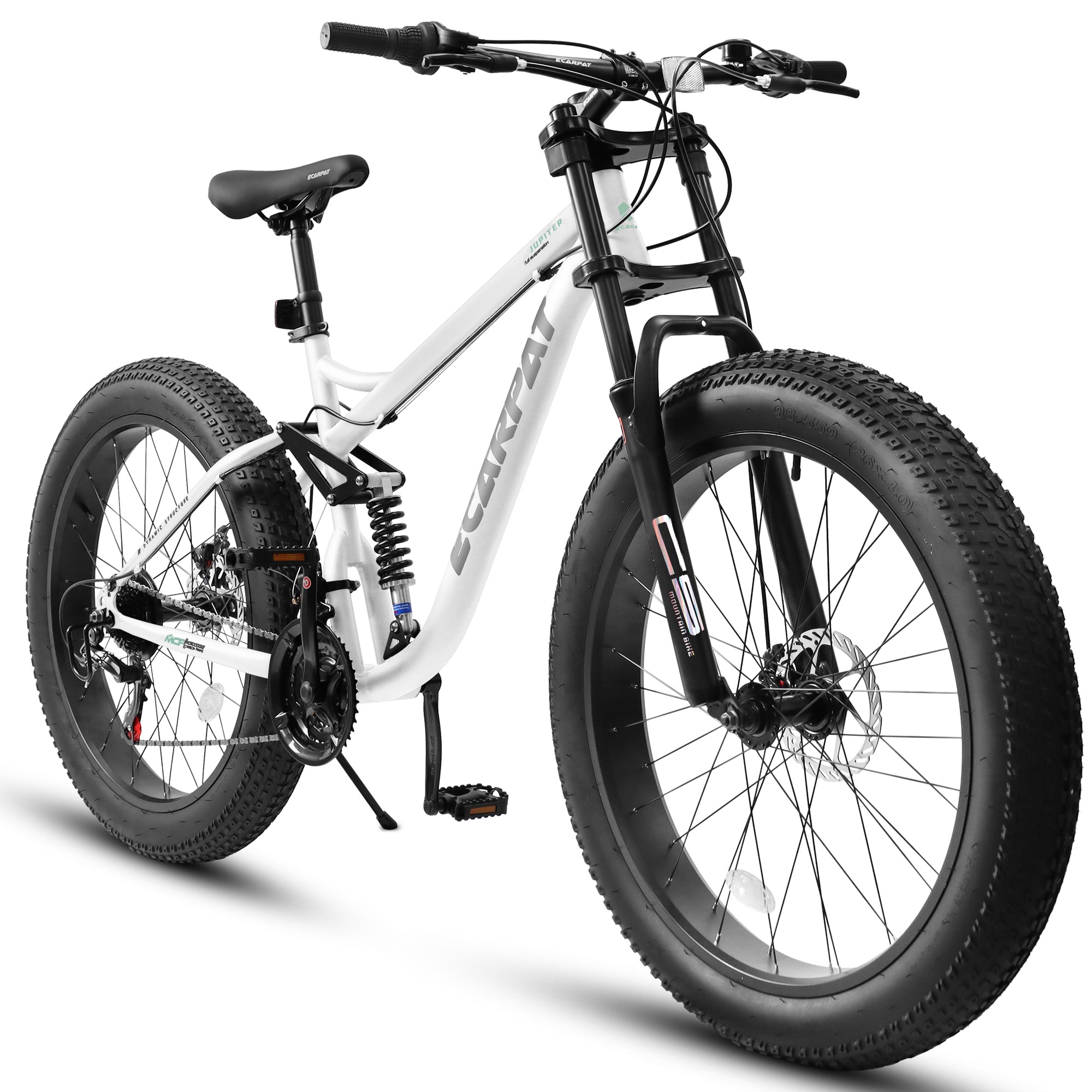 A26309 26-Inch Full-Suspension Fat Tire Mountain Bike, 21-Speed-lymiu