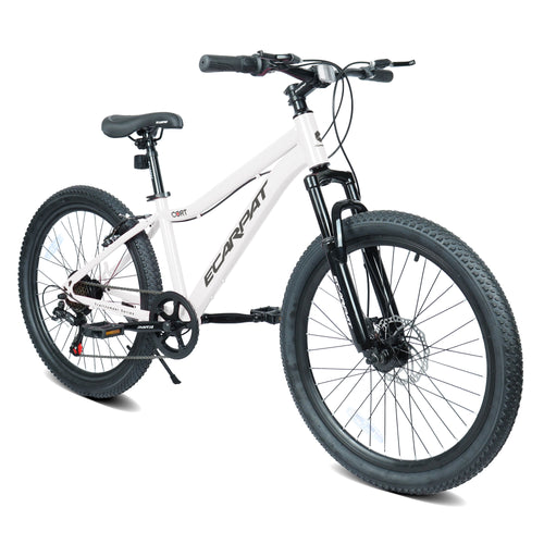 24-Inch Kids Mountain Bike, 7-Speed, Steel Frame, Dual Brakes-lymiu