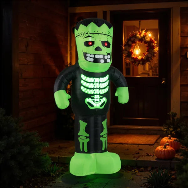 8.4ft LED-Lit Inflatable Frankenstein - Waterproof Outdoor Halloween Decor | LYMIU