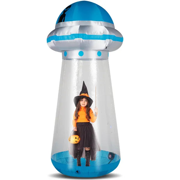 8.8ft Inflatable UFO Halloween Yard Decoration with LEDs | LYMIU