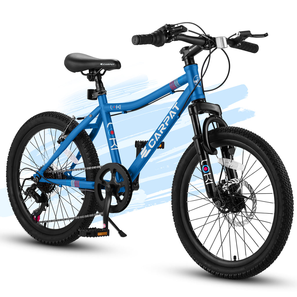 20-Inch Kids' Mountain Bike – 7-Speed MTB with Front Suspension-lymiu