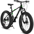 Elecony 26-Inch 21-Speed Fat Tire Mountain Bike, Dual Disc Brake-lymiu