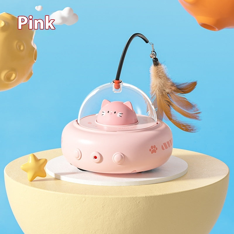 Interactive Feather Teaser & Pet Training Toy-lymiu