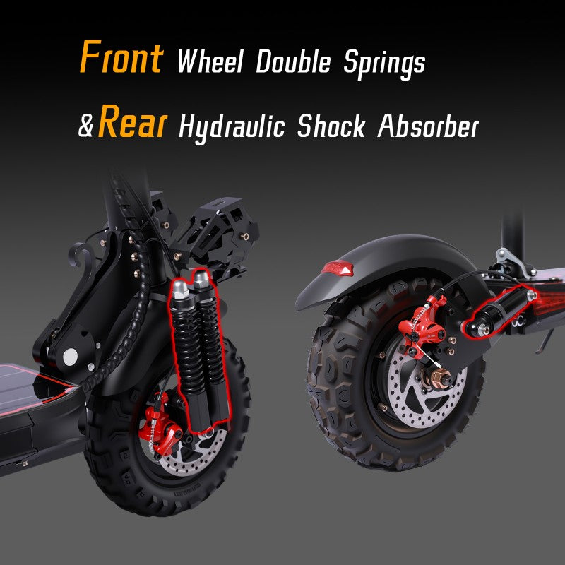 Anluosen D02 Pro E-Scooter: 1200W Dual-Suspension Off-Road Scooter, 55km/h- lymiu