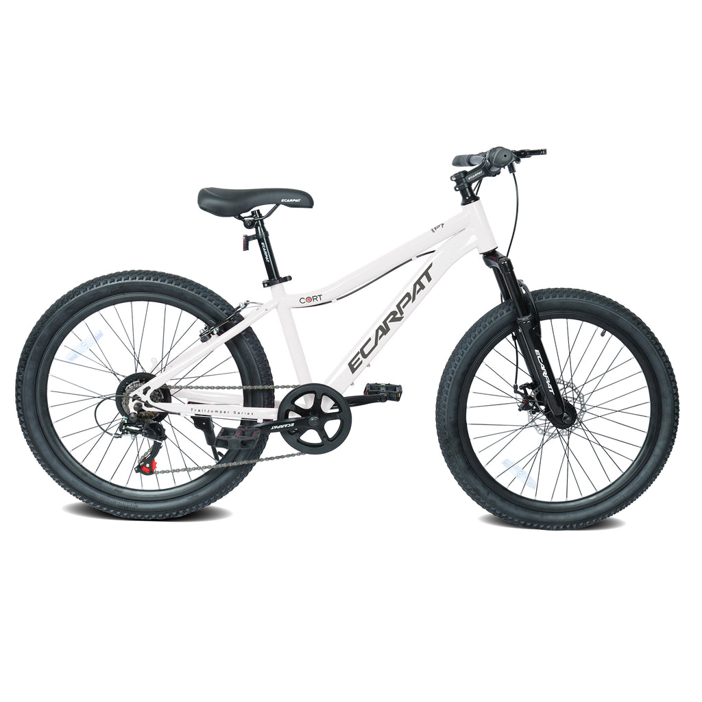 24-Inch Kids Mountain Bike, 7-Speed, Steel Frame, Dual Brakes-lymiu