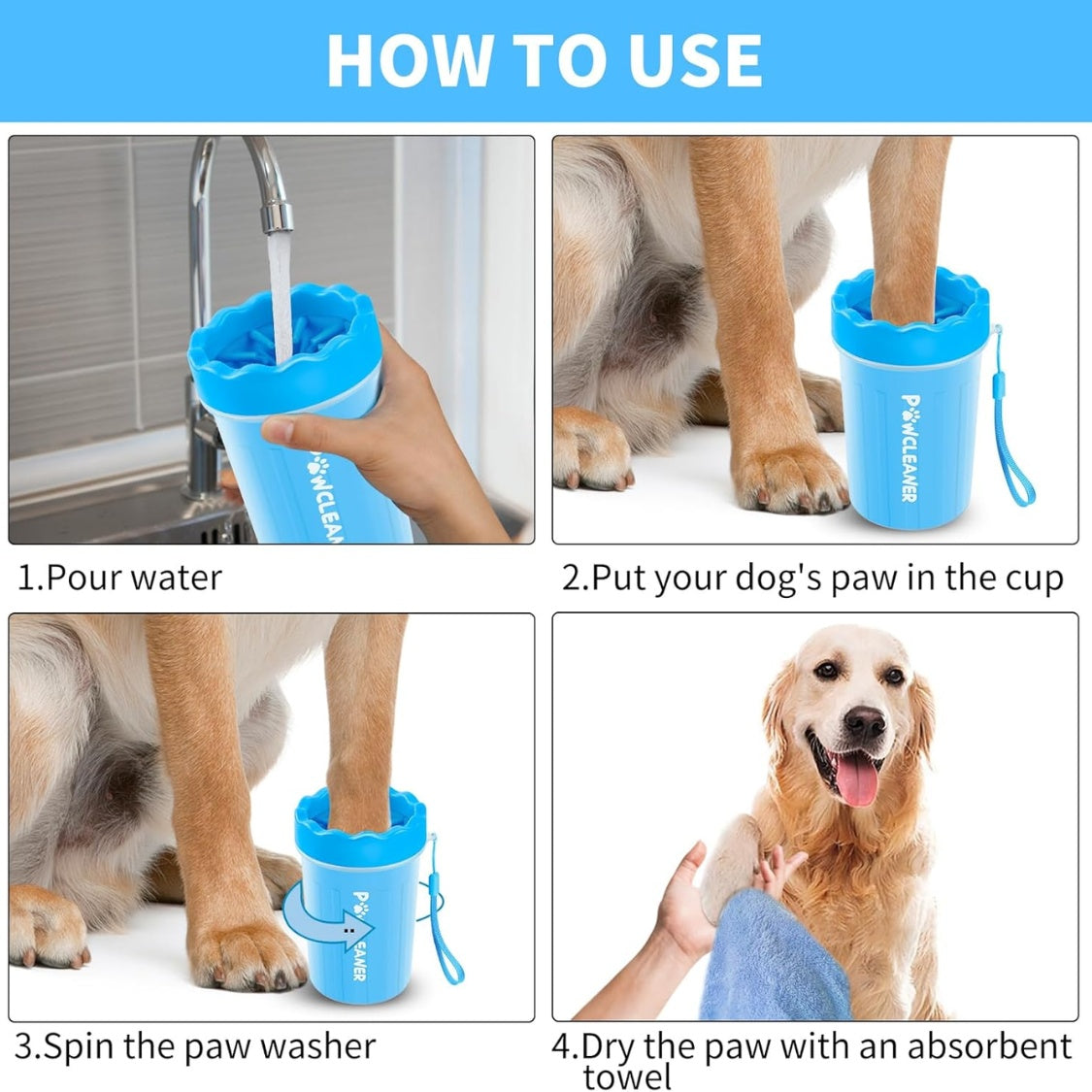Professional 7-in-1 Dog Paw Cleaner Set - Portable Paw Washer & Grooming Kit-lymiu
