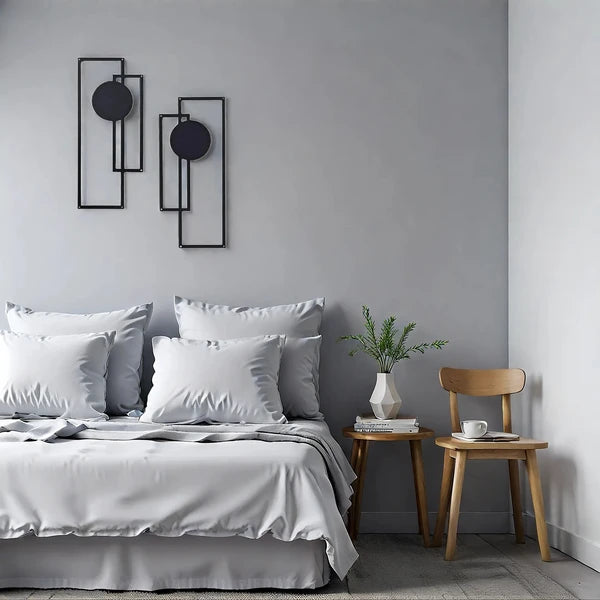 Abstract Line Iron Wall Art Set Modern Minimalist Black Decor - LYMIU