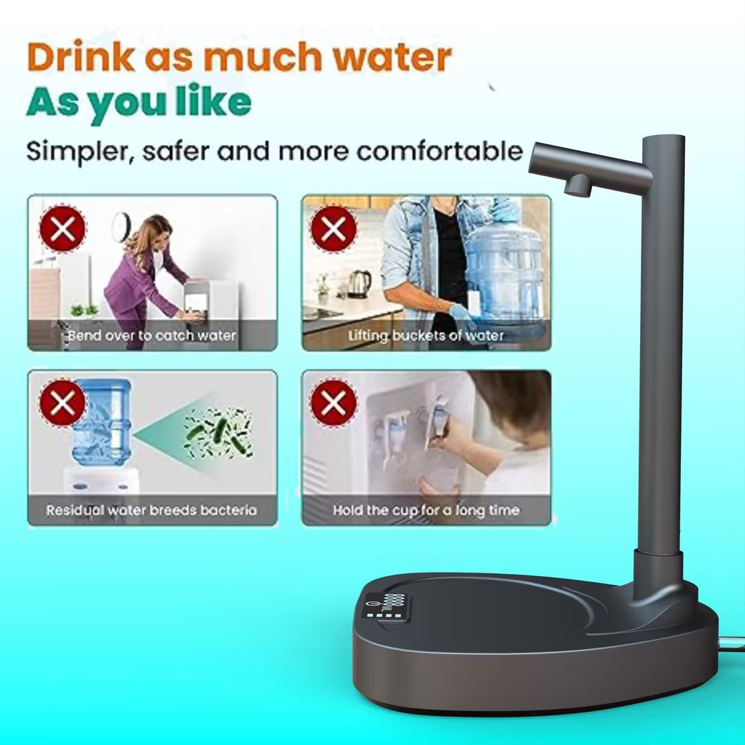 Automatic Desktop Water Dispenser with Extension Tube & Stand | Lymiu