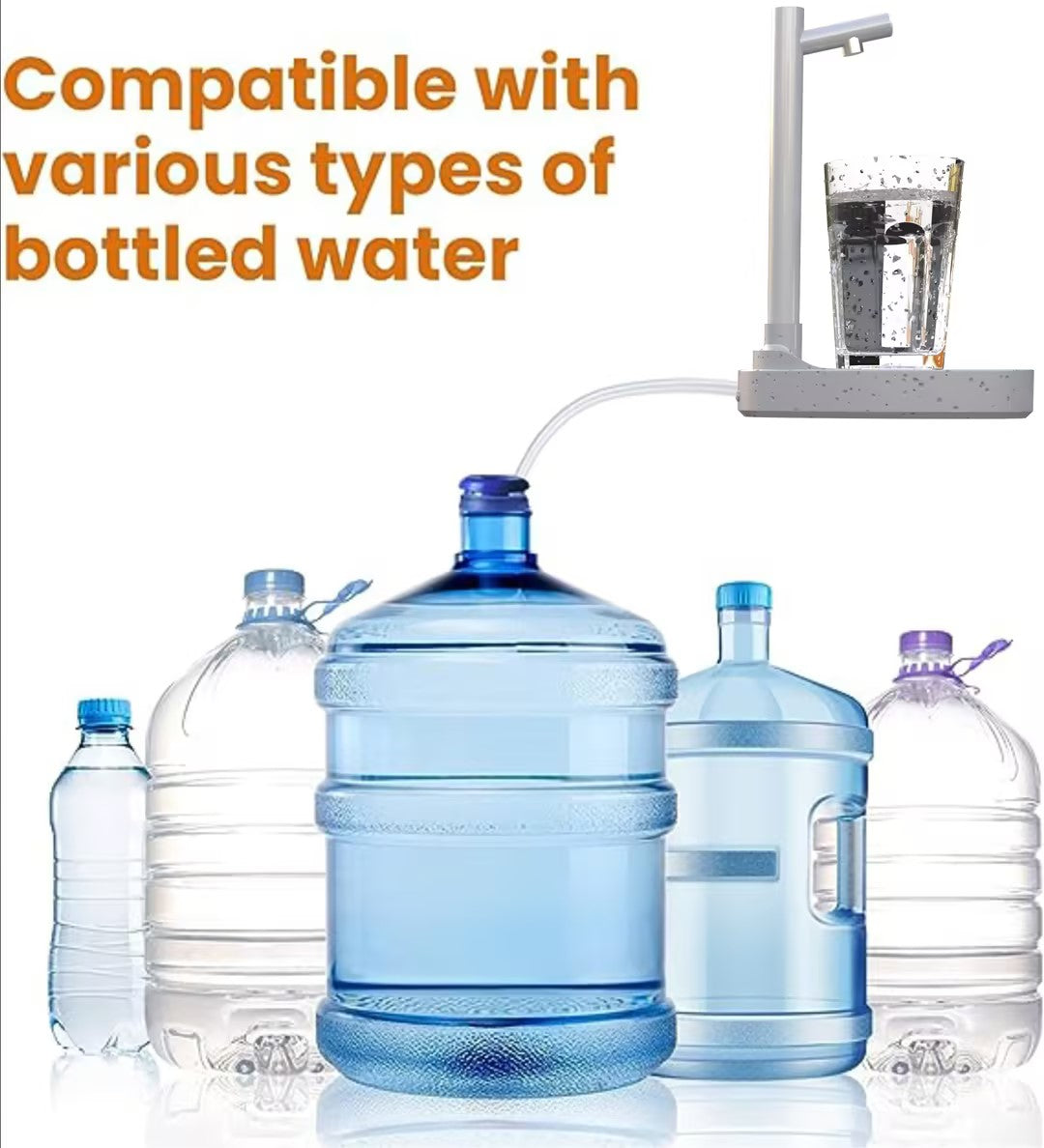 Automatic Desktop Water Dispenser with Extension Tube & Stand | Lymiu