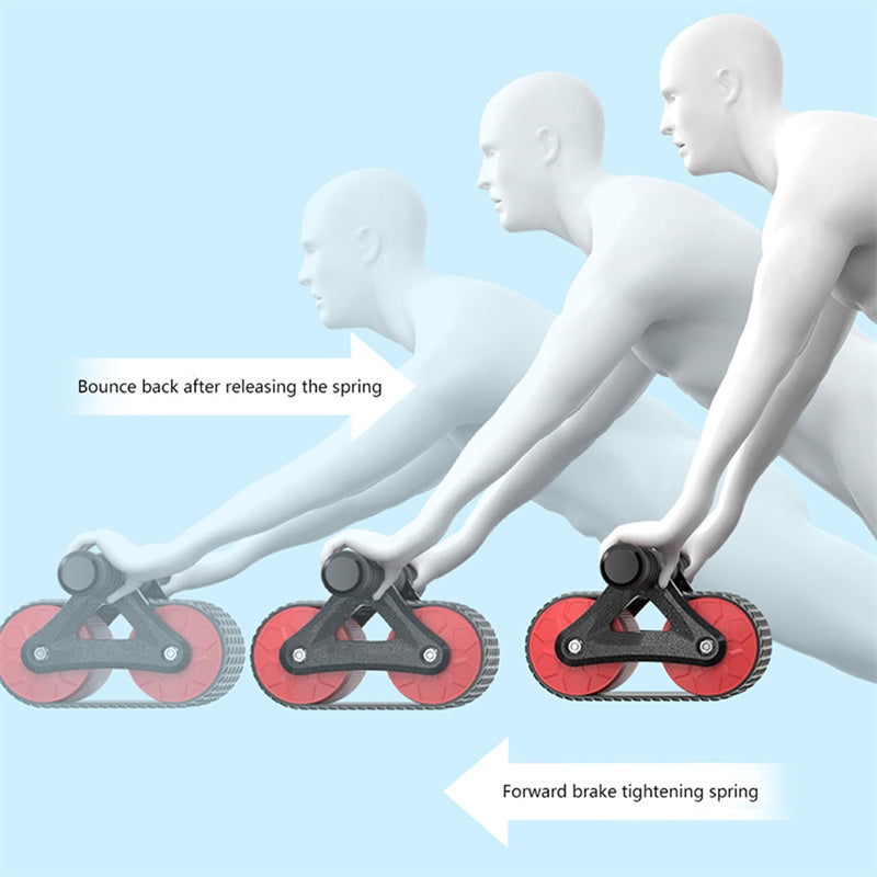Automatic Rebound Double Wheel Ab Roller & Abdominal Exerciser for Home Gym | Lymiu