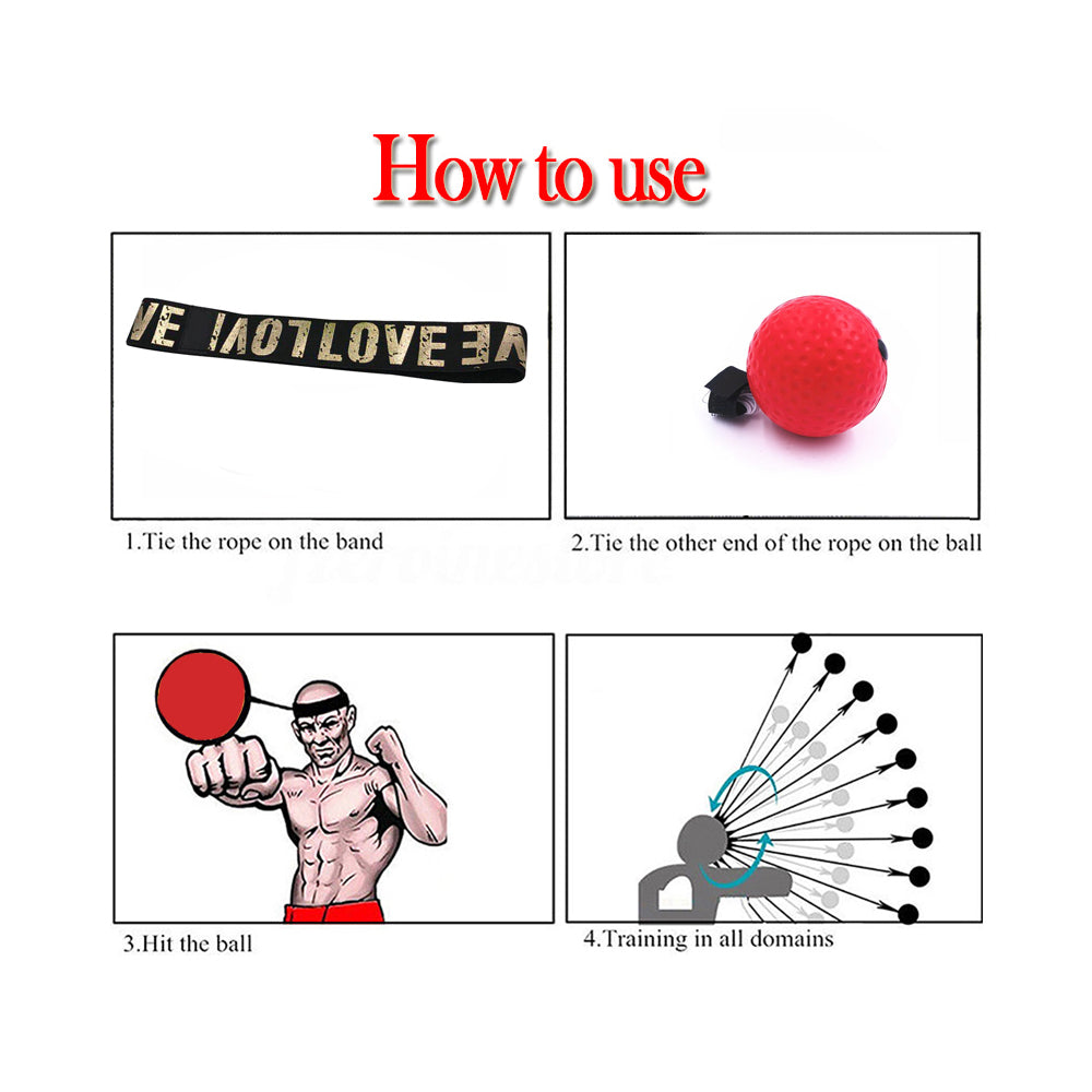 Boxing Reflex Speed Punch Ball & Agility Training Set | Lymiu