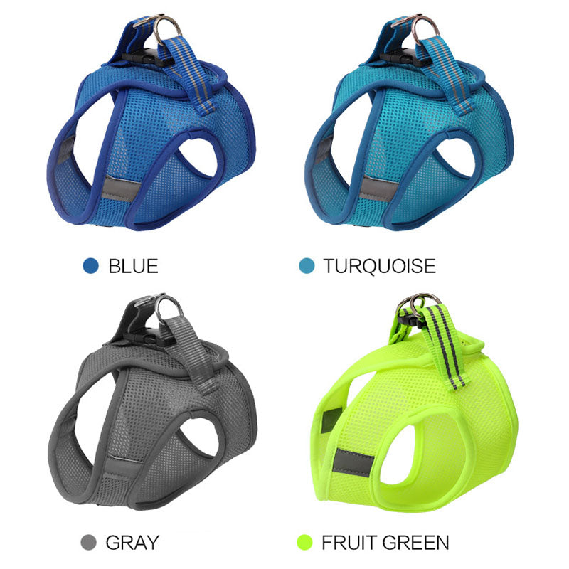 Breathable Sandwich Mesh Cat Harness and Leash Set | LYMIU