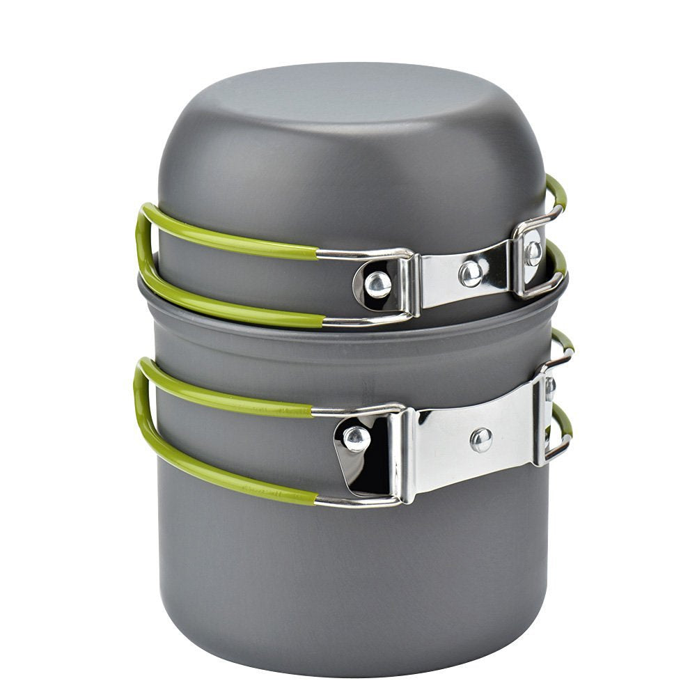 Camping Cookware Kit & Aluminum Outdoor Cooking Set | Lymiu