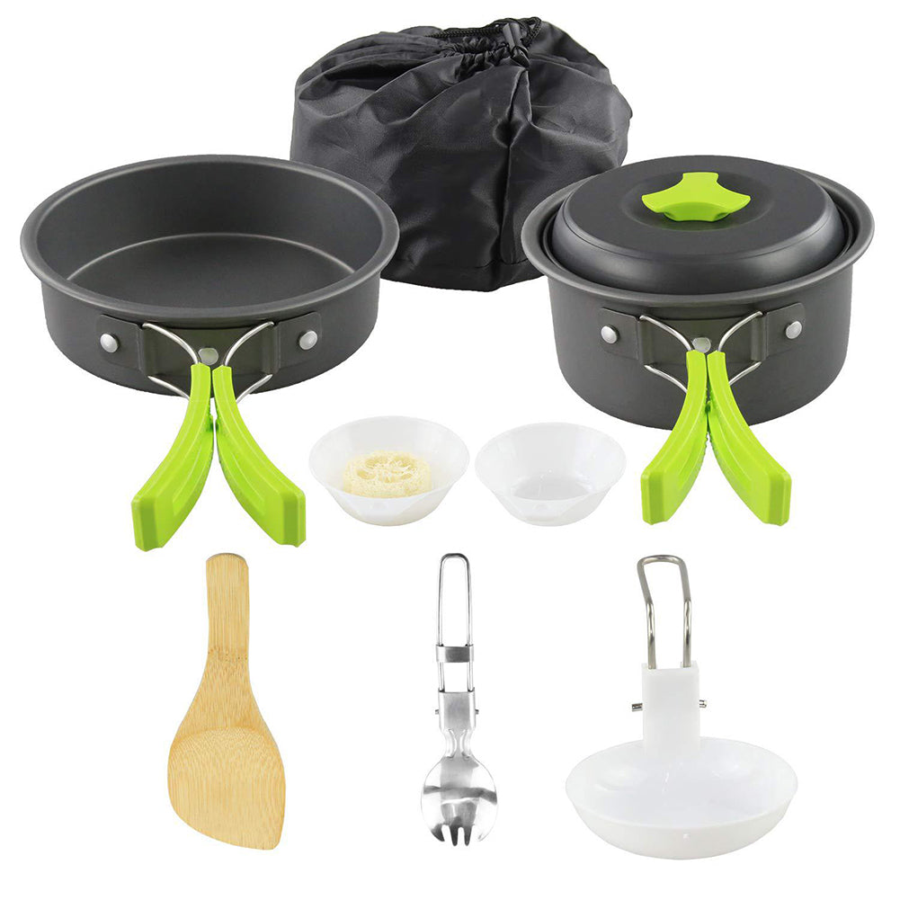 Camping Cookware Kit & Aluminum Outdoor Cooking Set | Lymiu