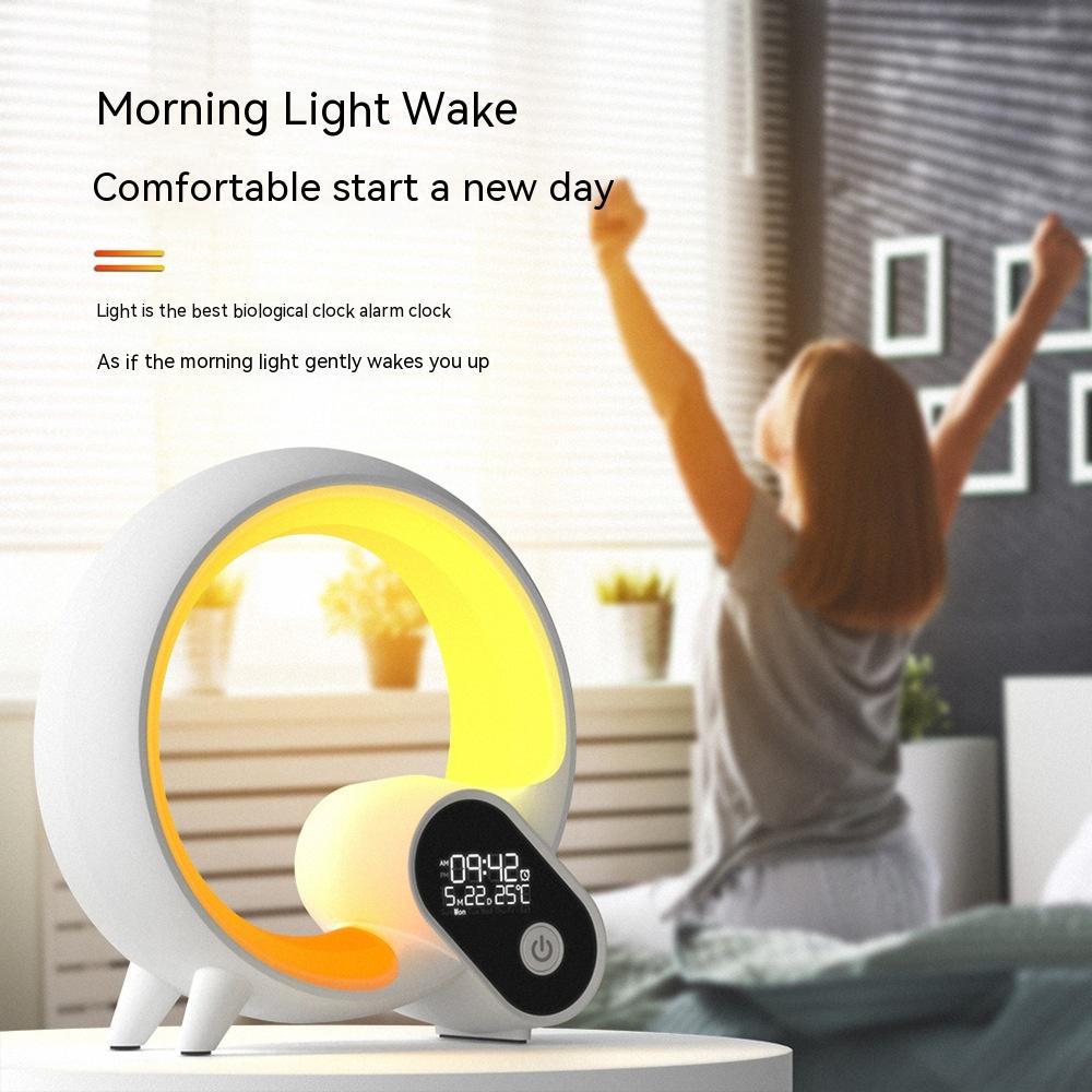 Creative Q Light Analog Sunrise Digital Display Alarm Clock & Bluetooth Audio | Lymiu