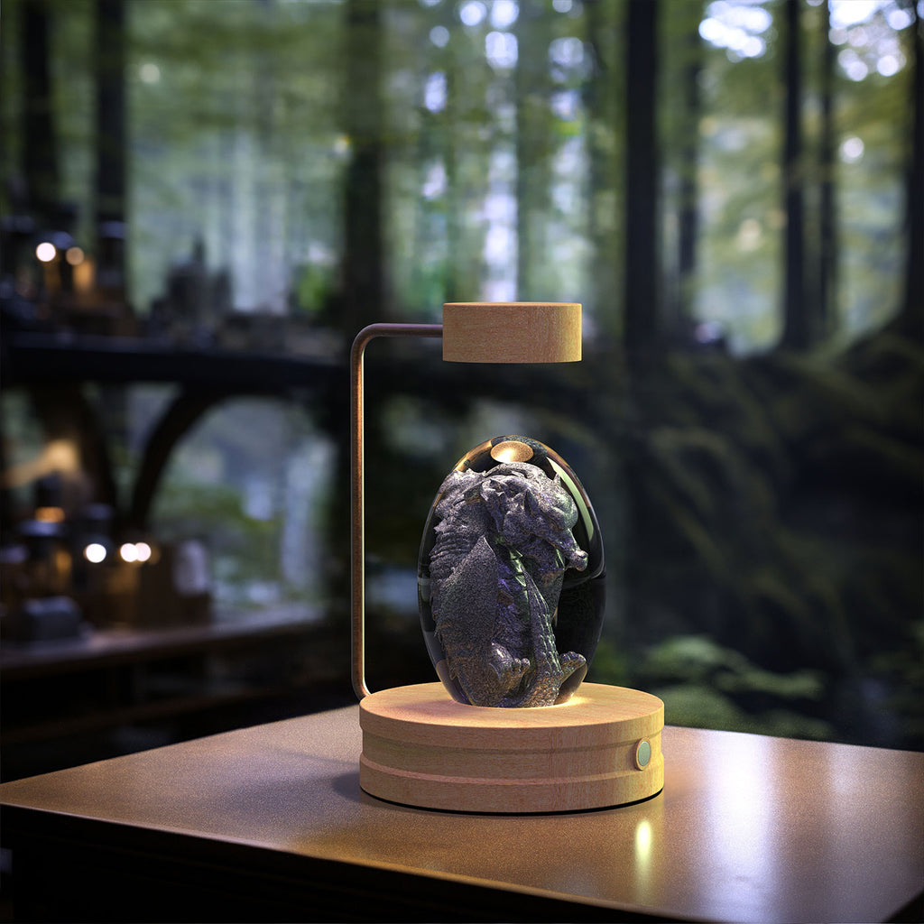 Crystal Ball Cosmic Dinosaur Indoor Night Light & USB Warm Bedside Lamp | Lymiu