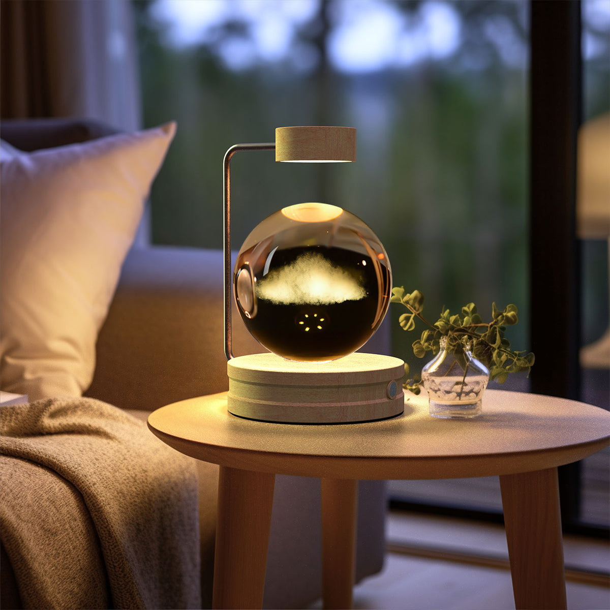 Crystal Ball Cosmic Dinosaur Indoor Night Light & USB Warm Bedside Lamp | Lymiu
