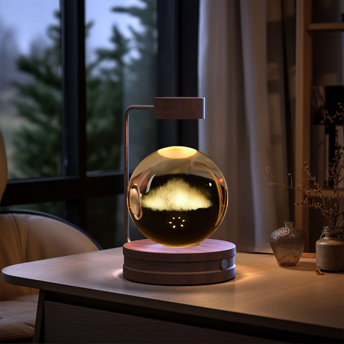 Crystal Ball Cosmic Dinosaur Indoor Night Light & USB Warm Bedside Lamp | Lymiu