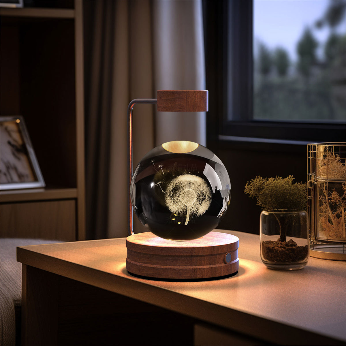 Crystal Ball Cosmic Dinosaur Indoor Night Light & USB Warm Bedside Lamp | Lymiu