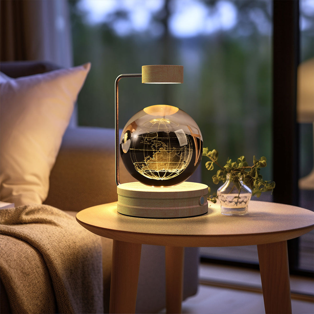 Crystal Ball Cosmic Dinosaur Indoor Night Light & USB Warm Bedside Lamp | Lymiu