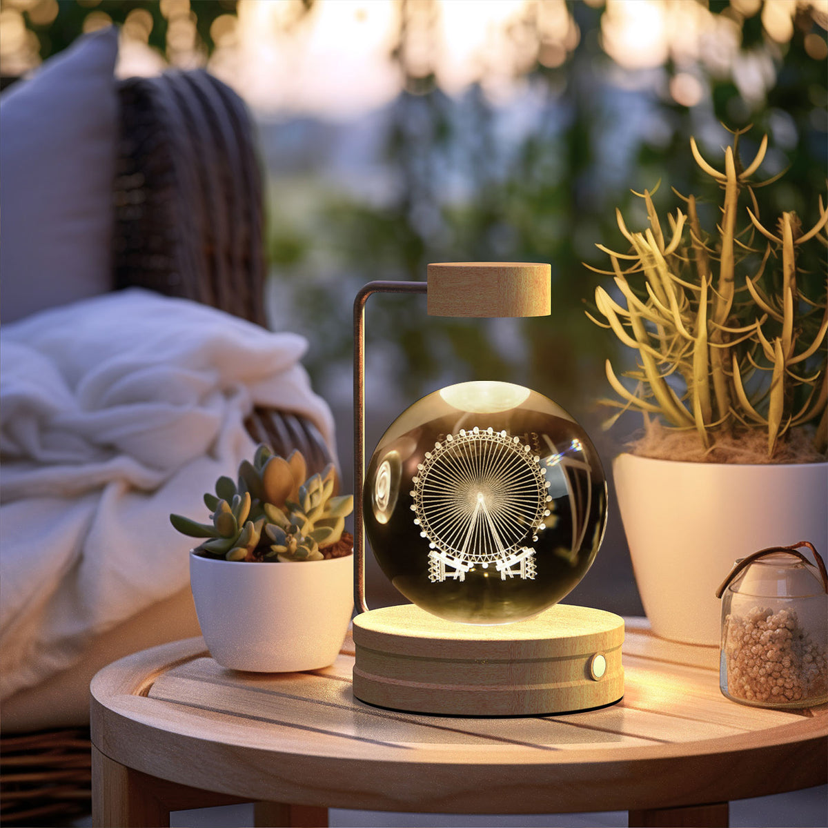 Crystal Ball Cosmic Dinosaur Indoor Night Light & USB Warm Bedside Lamp | Lymiu